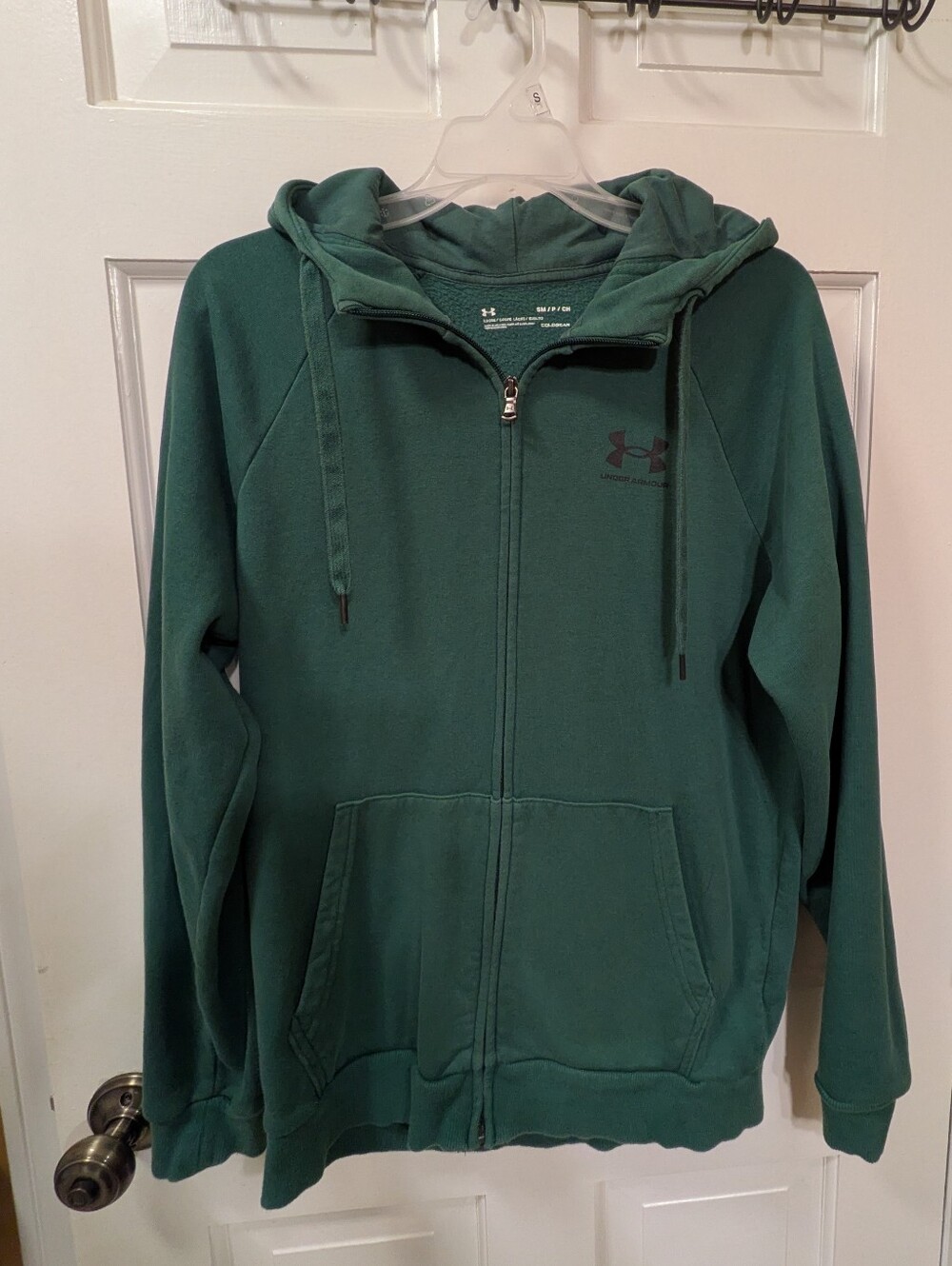 Under Armour Men's Zip Hoodie in Forest Green